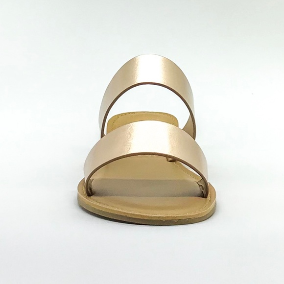 LAST PAIR🚨 Rose Gold Two Band Slides - Picture 4 of 5